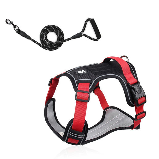 Verstelbaar reflecterend hondentuig incl. riem