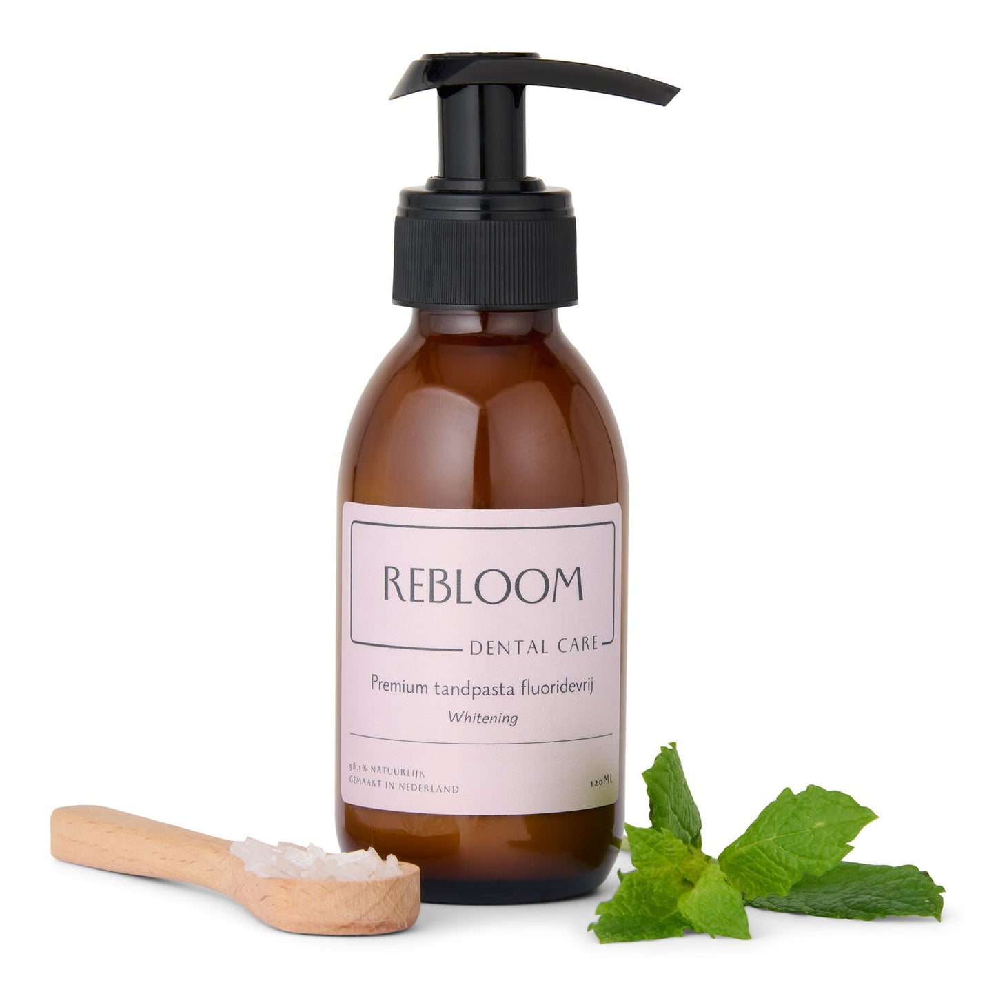 Flesje premium tandpasta - fluoridevrij - 120ml / 2 tubes