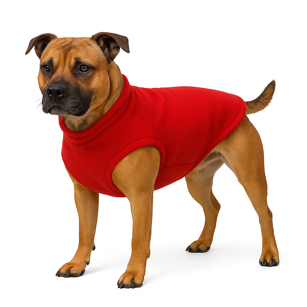 Winter warme honden vest met D-ring.