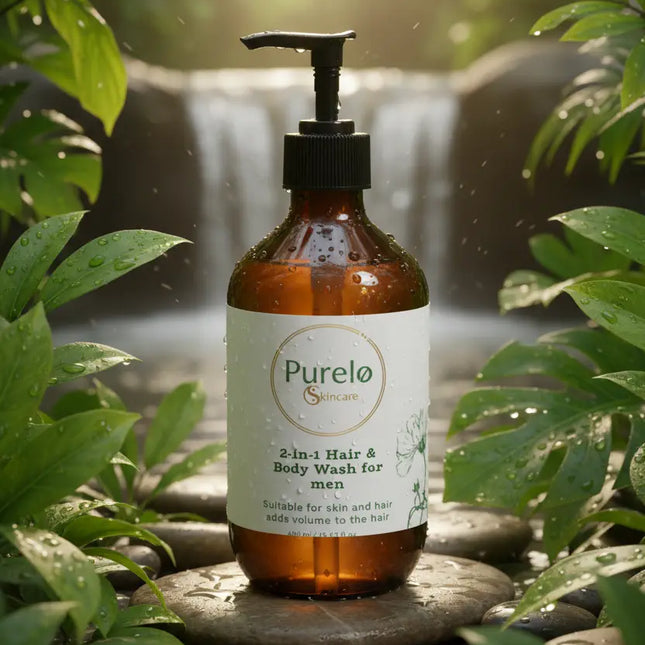 2-in-1 Hair & Body Wash for men | Purelo Skincare