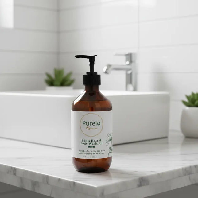 2-in-1 Hair & Body Wash for men | Purelo Skincare