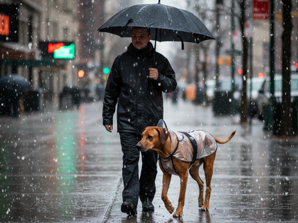 Trixie Regenjas Tarbes Transparant / Zwarte Stroken