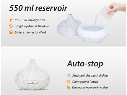 Essential Pro - White Wood - Aroma Diffuser