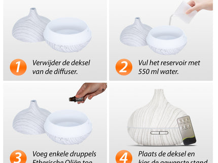 Essential Pro - White Wood - Aroma Diffuser