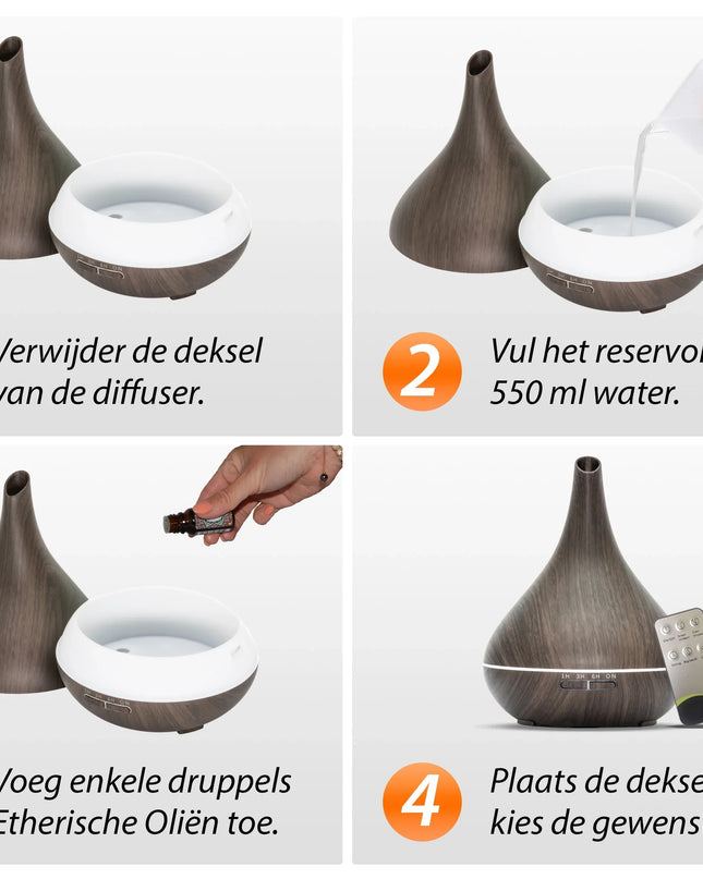 Lotus Pro - Dark Wood - Aroma Diffuser - Richards-Specials-Store.com