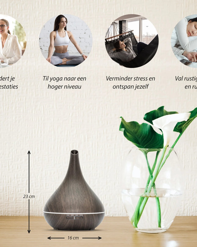 Lotus Pro - Dark Wood - Aroma Diffuser - Richards-Specials-Store.com
