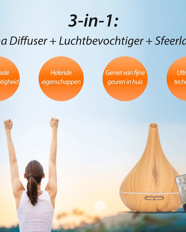 Lotus Pro - Light Wood - Aroma Diffuser - Richards-Specials-Store.com