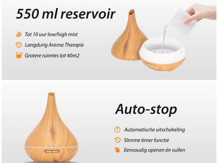 Lotus Pro - Light Wood - Aroma Diffuser