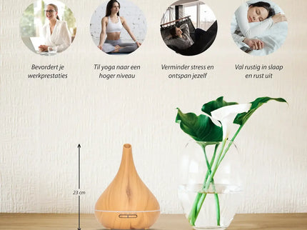 Purelo | Aroma Diffuser | Lotus Pro - Light Wood