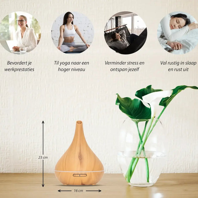 Purelo | Aroma Diffuser | Lotus Pro - Light Wood