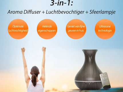 Purelo | Aroma Diffuser | Vitality Pro - Dark Wood