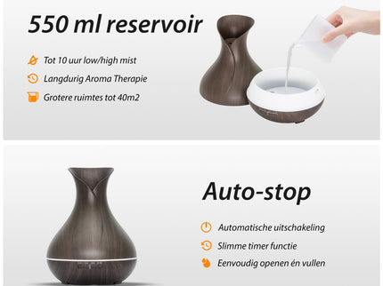 Vitality Pro - Dark Wood - Aroma Diffuser