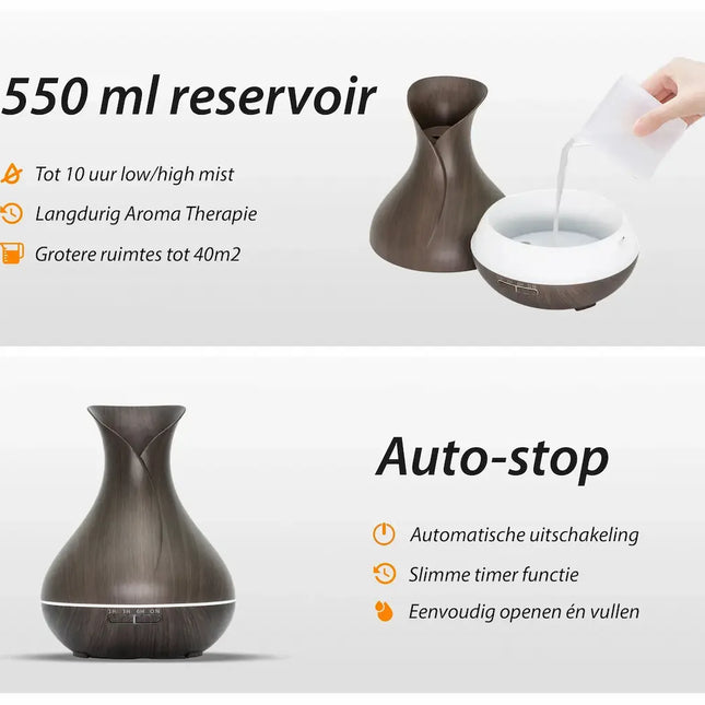 Purelo | Aroma Diffuser | Vitality Pro - Dark Wood