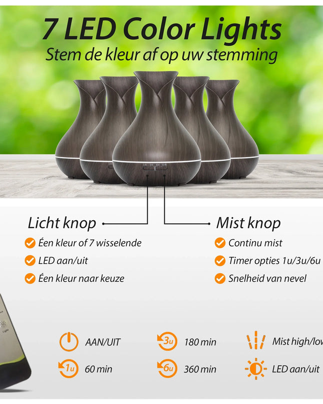 Vitality Pro - Dark Wood - Aroma Diffuser - by Richard's Specials - Richards-Specials-Store.com