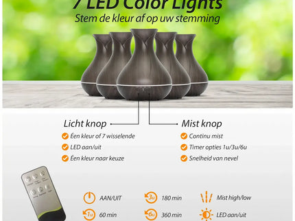 Purelo | Aroma Diffuser | Vitality Pro - Dark Wood