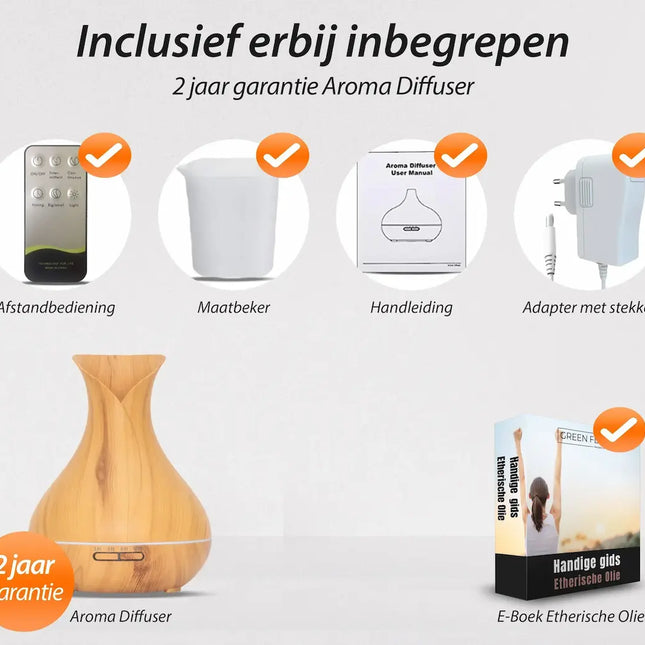 Purelo | Aroma Diffuser | Vitality Pro - Light Wood