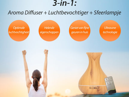 Vitality Pro - Light Wood - Aroma Diffuser