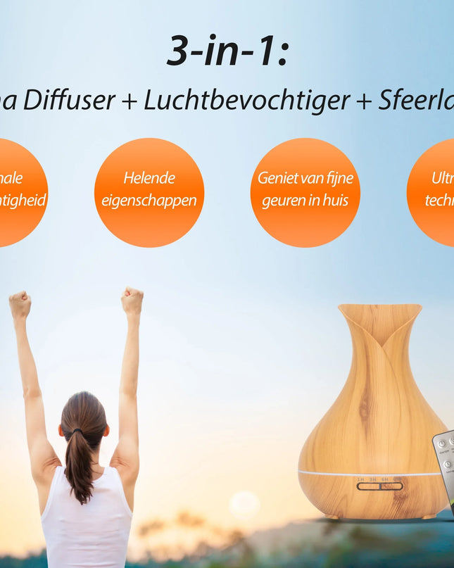 Vitality Pro - Light Wood - Aroma Diffuser - by Richard's Specials - Richards-Specials-Store.com