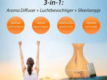 Purelo | Aroma Diffuser | Vitality Pro - Light Wood