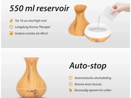 Purelo | Aroma Diffuser | Vitality Pro - Light Wood