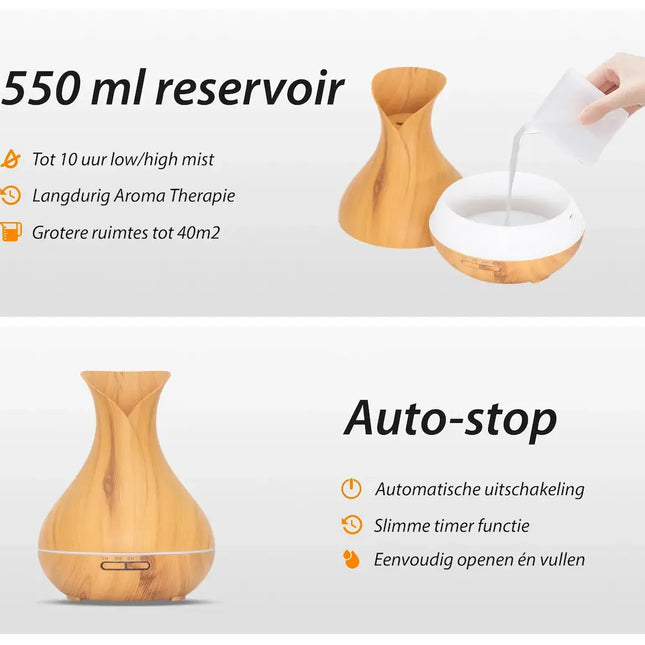 Purelo | Aroma Diffuser | Vitality Pro - Light Wood
