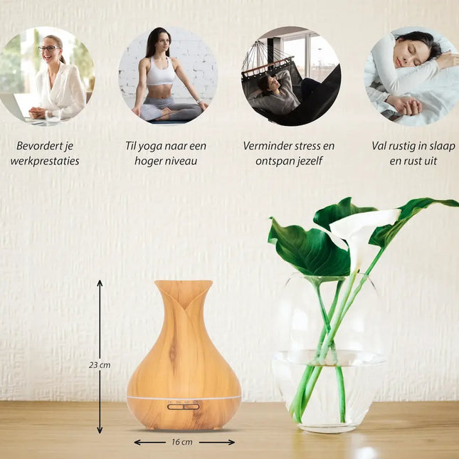 Purelo | Aroma Diffuser | Vitality Pro - Light Wood