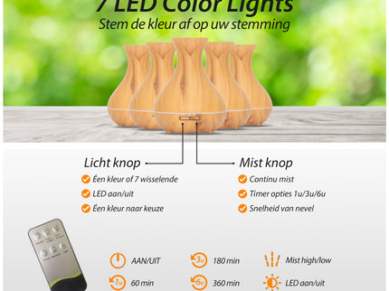 Vitality Pro - Light Wood - Aroma Diffuser