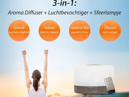 Purelo | Aroma Diffuser | Happiness Pro - Dark Wood