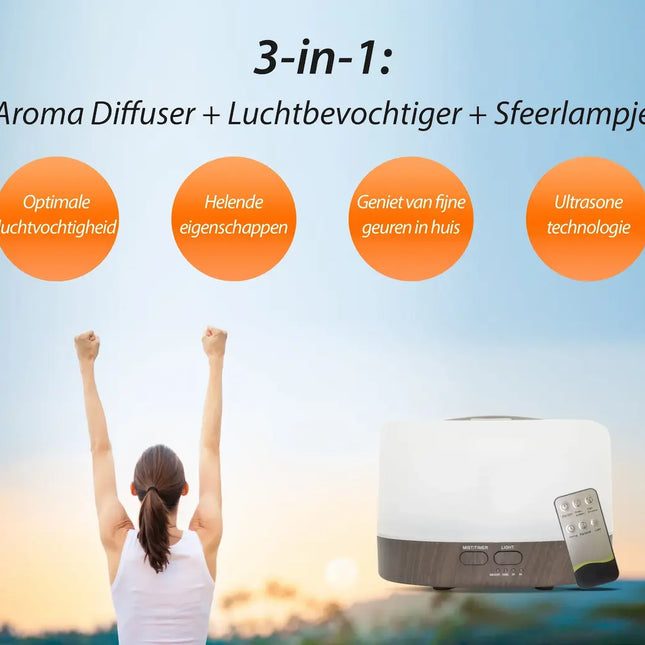 Purelo | Aroma Diffuser | Happiness Pro - Dark Wood