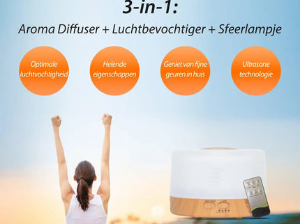 Purelo | Aroma Diffuser | Happiness Pro - Light Wood