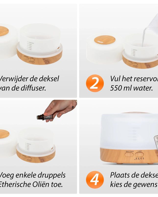 Happiness Pro - Light Wood - Aroma Diffuser - Richards-Specials-Store.com