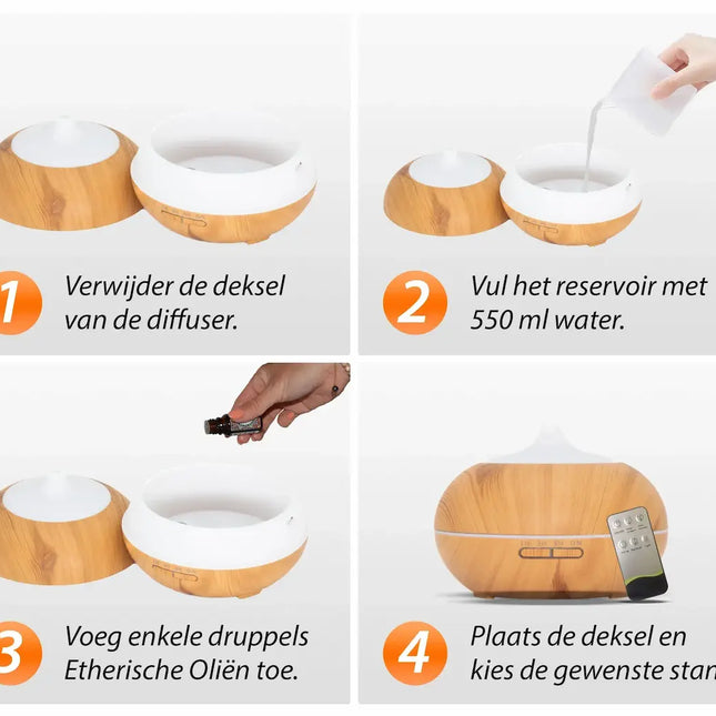 Purelo | Aroma Diffuser | Sun Shine Pro - Light Wood