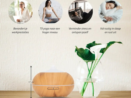 Purelo | Aroma Diffuser | Sun Shine Pro - Light Wood
