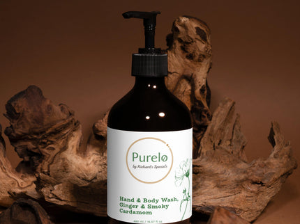 Purelo - Hand & Body Wash, Ginger & Smoky Cardamom | Richard's Specials