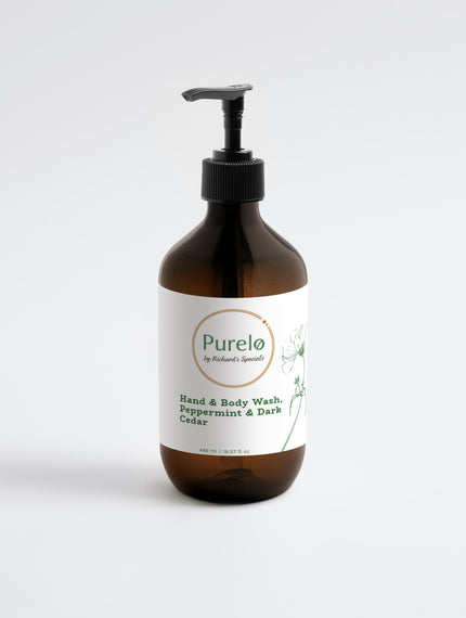 Purelo - Hand & Body Wash, Peppermint & Dark Cedar | Richard's Specials