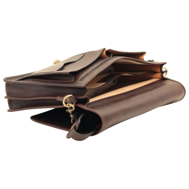 Aktetas_met_klep_van_rundleer_over_de_hele_lengte_-_Donkerbruin_binnenkant - Richards-Specials-Store.com