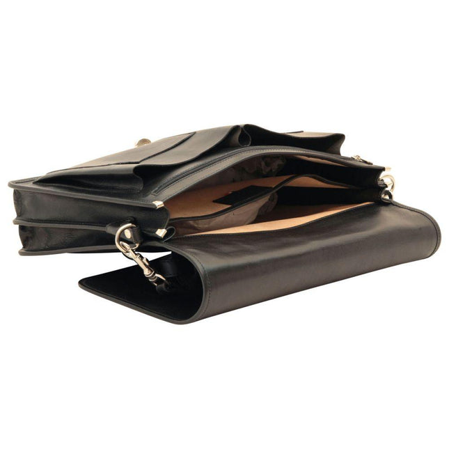 Aktetas_met_klep_van_rundleer_over_de_volledige_lengte_-_Zwart_binnenkant - Richards-Specials-Store.com