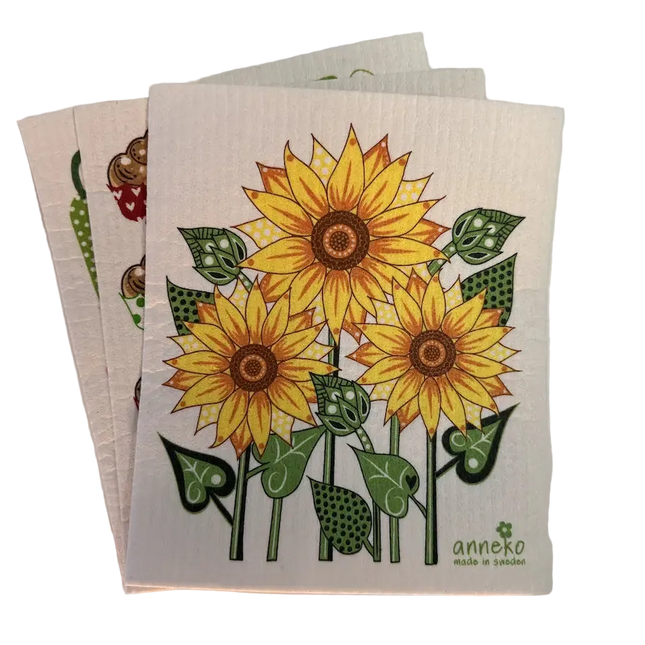 Purelo Swedish Dishcloth Bundle 3-Pack | Anneko Bloemen & Fruit