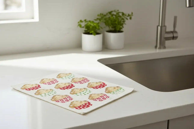 Zweedse Dishcloth – Bloemen & Fruit (TekoTryck) - Richards-Specials-Store.com