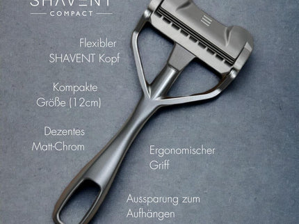 Nieuw: SHAVENT Compact 2.0 – magnetische kracht – compacte natte scheerapparaat voor reizen en douche
