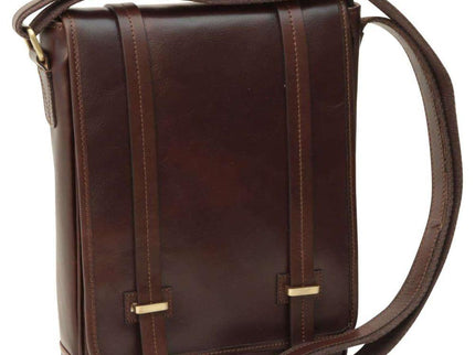 Bernardomediumlerenipadtasmetmagneetsluitingdonkerbruinvoorkant - Richards-Specials-Store.com