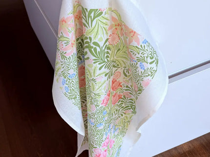 Halflinnen Theedoek William Morris Bower