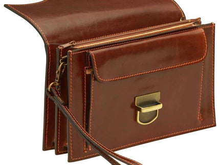 Clutchvanrundleer-Bruinbinnenkant - Richards-Specials-Store.com
