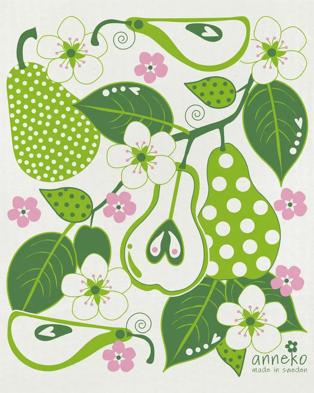 Zweedse Dishcloth – Bloemen & Fruit (TekoTryck) - Richards-Specials-Store.com