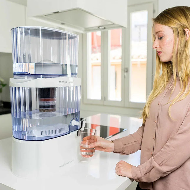 Eco-De Toren waterzuiveraar, 8 filtratiesystemen. - Richards-Specials-Store.com