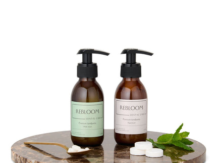 Familie pakket premium tandpasta - pepermunt & milde munt