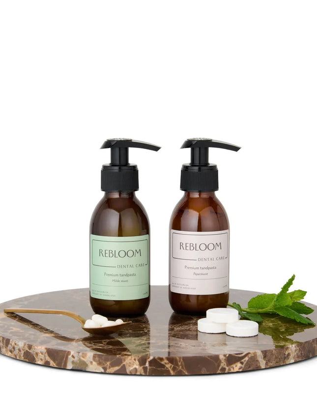 2 smaken pakket premium tandpasta - pepermunt & milde munt - Richards-Specials-Store.com