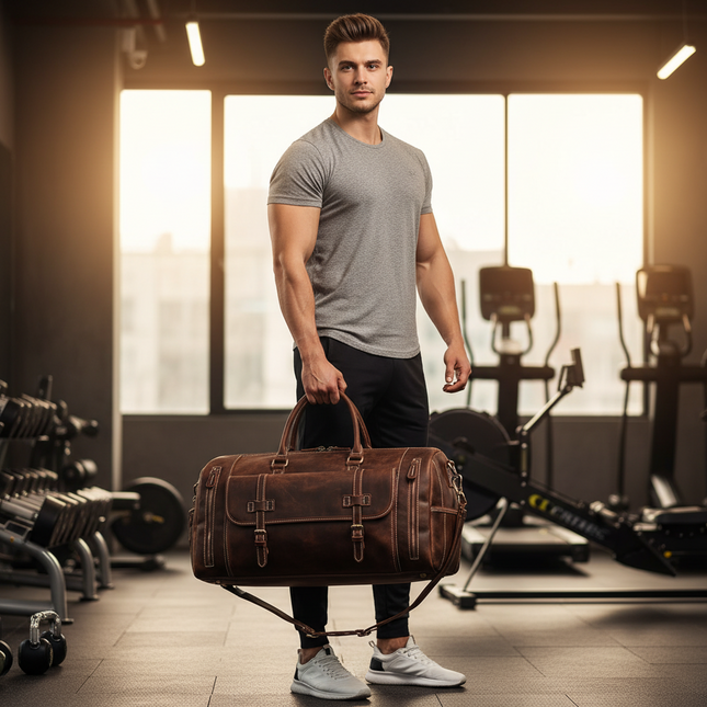 Alejandro - Lederen Reis/Sporttas | Richard's Specials