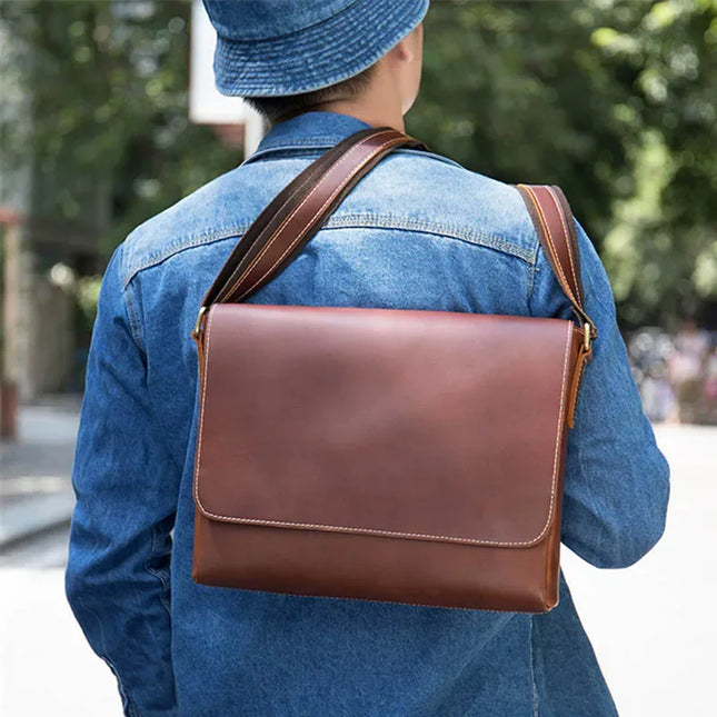 Antonio - Schouder/Documententas van Echt Leer | Richard's Specials - Richards-Specials-Store.com