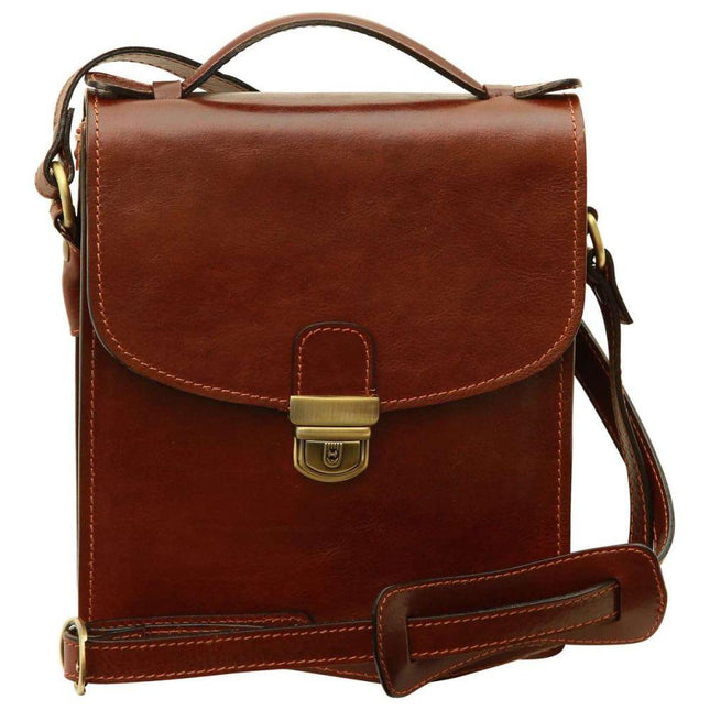 Heren_leren_aktetas_schoudertas_van_volnerfleer_-_bruin_voorkant - Richards-Specials-Store.com